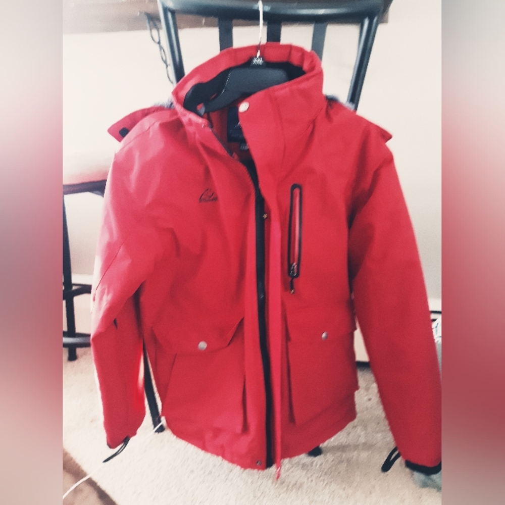 Men's Red Winter Coat Size Small